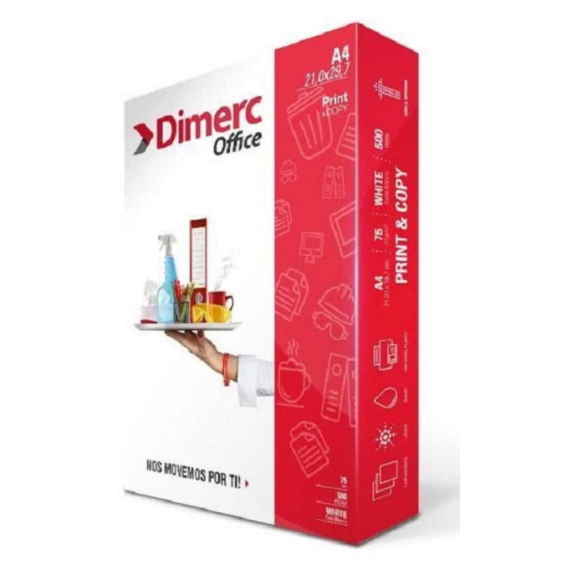 Papel Fotocopia Multiproposito A4 75 Gr 500 Hj OFICINA Y LIBRERIA DIMERC 