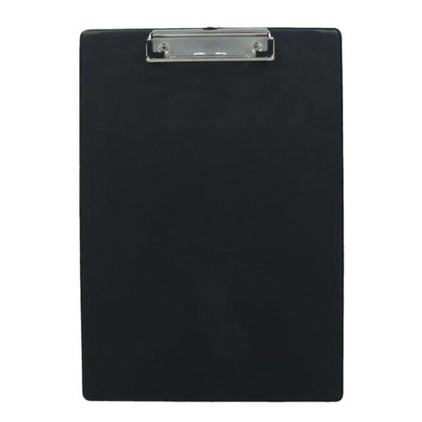 Anotador Con Apretador Vinil Oficio Negro Simple OFICINA Y LIBRERIA D WILLIAMS 