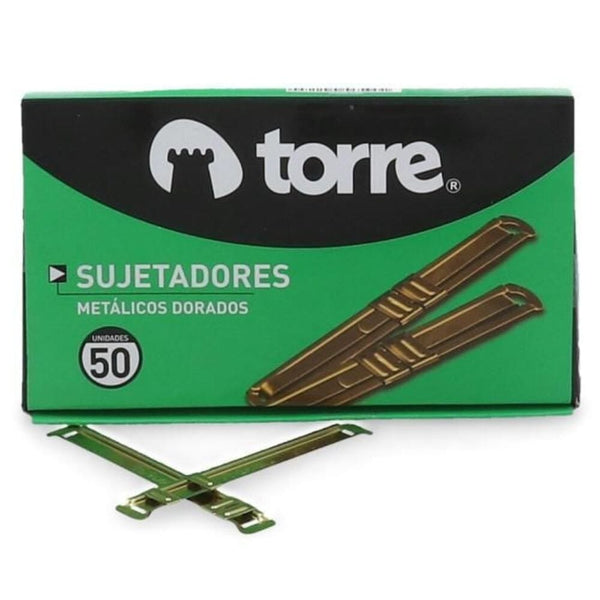 Acco Clip Metálico Dorado Caja 50 Un OFICINA Y LIBRERIA TORRE 