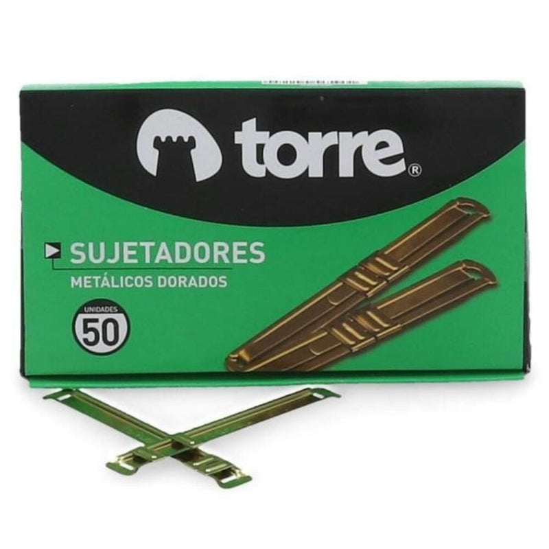 Acco Clip Metálico Dorado Caja 50 Un OFICINA Y LIBRERIA TORRE 