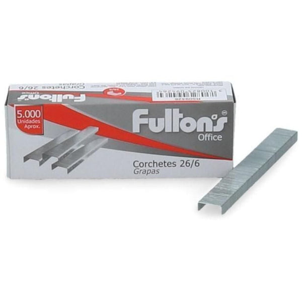 Corchete Estandar 26/06 Pulgadas 5000 Un OFICINA Y LIBRERIA FULTONS 