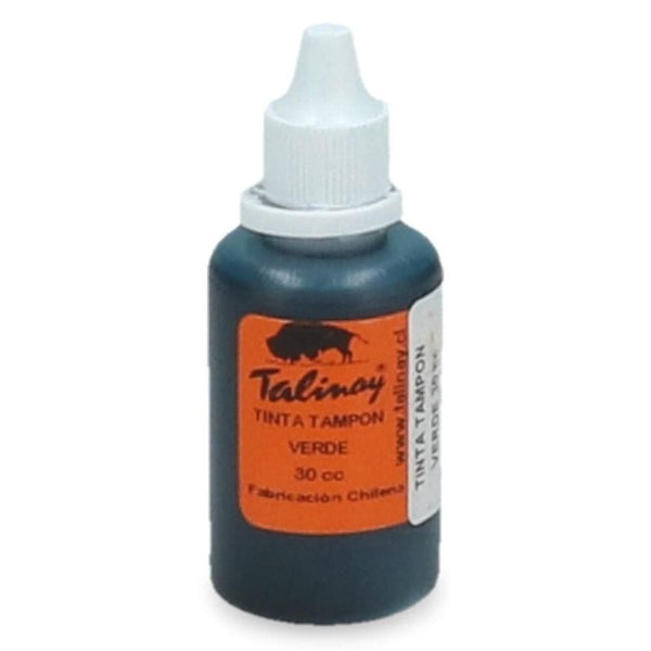 Tinta Para Tampon 30 Cc Verde Al Agua OFICINA Y LIBRERIA TALINAY 