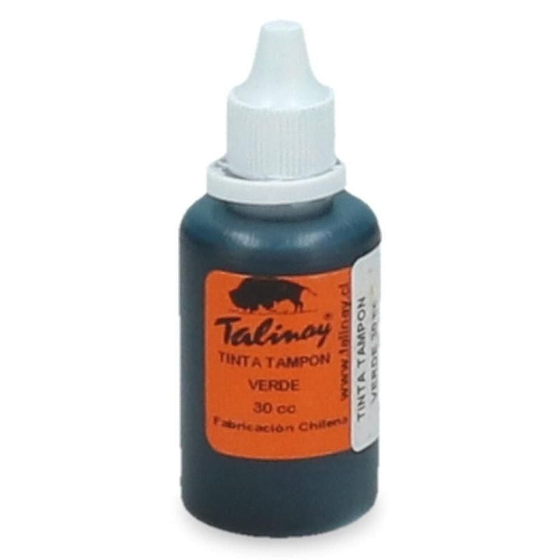 Tinta Para Tampon 30 Cc Verde Al Agua OFICINA Y LIBRERIA TALINAY 