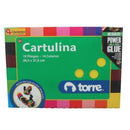 Carpeta Con Papel Cartulina 26.5 X 37.5 cm 18 Pliegos 14 Colores OFICINA Y LIBRERIA TORRE 