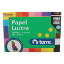 Carpeta Con Papel Lustre 26.5 X 37.5 cm 20 Pliegos 15 Colores OFICINA Y LIBRERIA TORRE 
