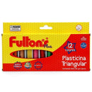 Plastilina 12 Colores Triangular OFICINA Y LIBRERIA FULTONS 