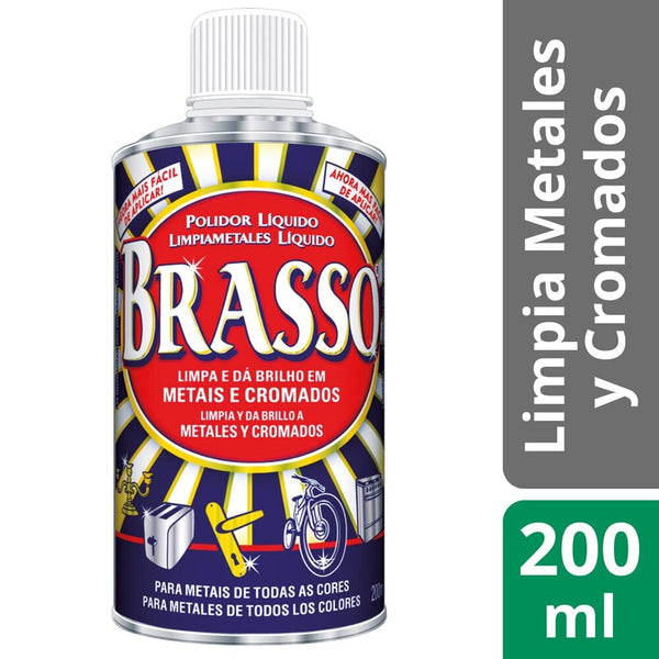 Limpiador Metales 200 cc ASEO Y LIMPIEZA BRASSO 