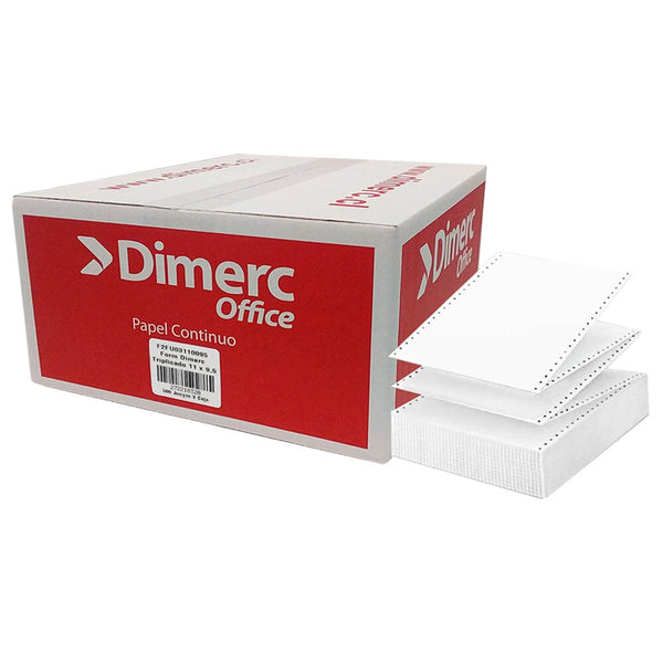 Papel Continuo Autocopiado Triplicado 11X9.5 X3 500 Hj OFICINA Y LIBRERIA DIMERC 