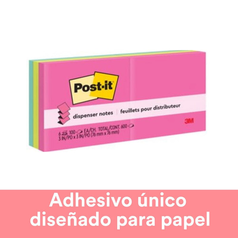 Pack 6 Notas Post It Pop Up R330 Colores Ultra OFICINA Y LIBRERIA POST IT 