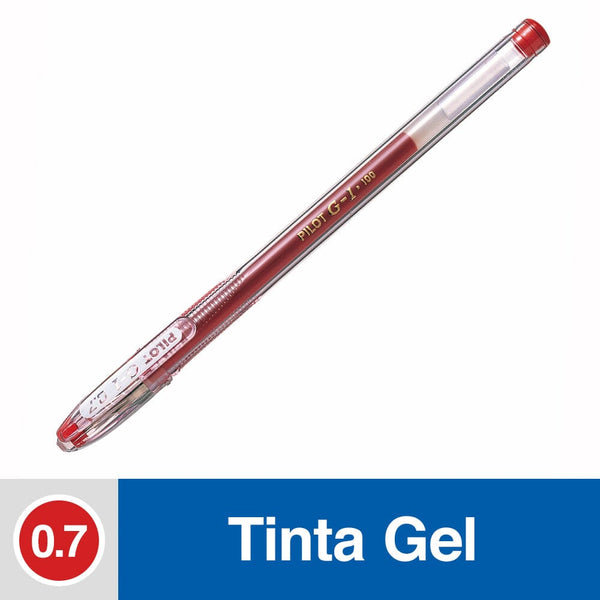 Lápiz Tinta Gel 0.7 mm Punta Media Rojo G1 OFICINA Y LIBRERIA PILOT 