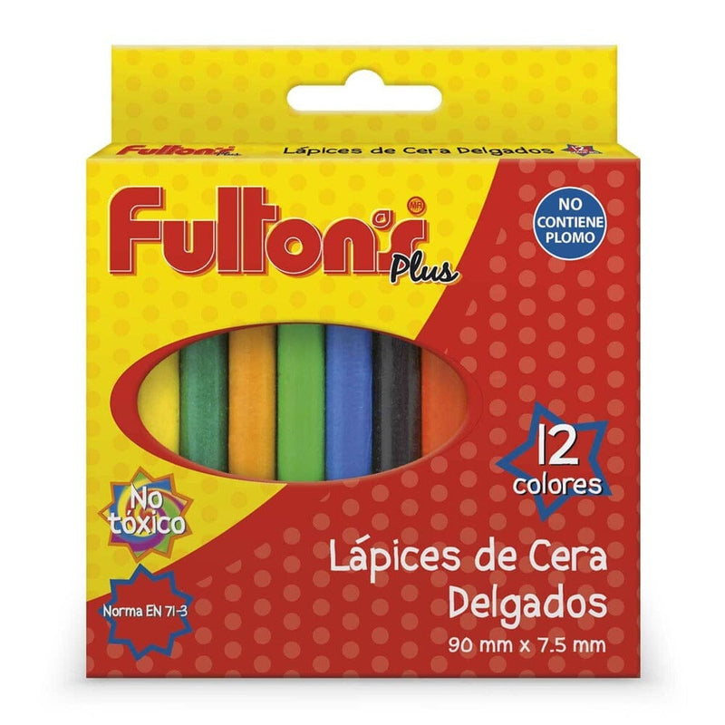 Lápices Cera Delgado 12 Un OFICINA Y LIBRERIA FULTONS 