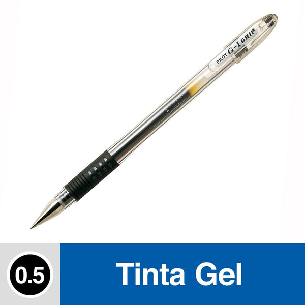 Lápiz Tinta Gel 0.5 mm Punta Fina Negro G1 Grip OFICINA Y LIBRERIA PILOT 