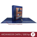 Archivador Catálogo Carta 2 Aros 2.0 Azul OFICINA Y LIBRERIA D WILLIAMS 