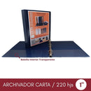 Archivador Catálogo Carta 3 Aros 1.0 Azul OFICINA Y LIBRERIA D WILLIAMS 
