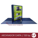 Archivador Catálogo Carta 2 Aros 0.5 Azul OFICINA Y LIBRERIA D WILLIAMS 