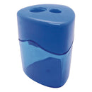 Sacapunta Plástico Con Deposito 2 Orificios Cuadrado OFICINA Y LIBRERIA FULTONS 