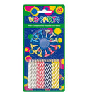 Vela Cumpleaños Con Base Rayada 24 Un BIG PARTY 