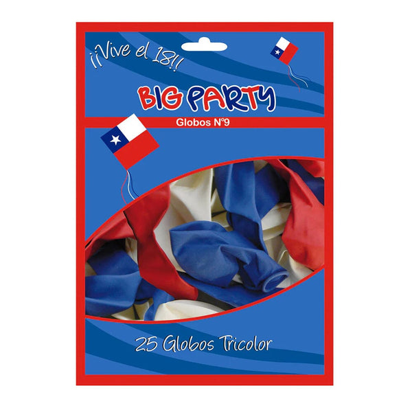 Globo N° 9 Fiestas Patrias 25 Un COTILLON BIG PARTY 