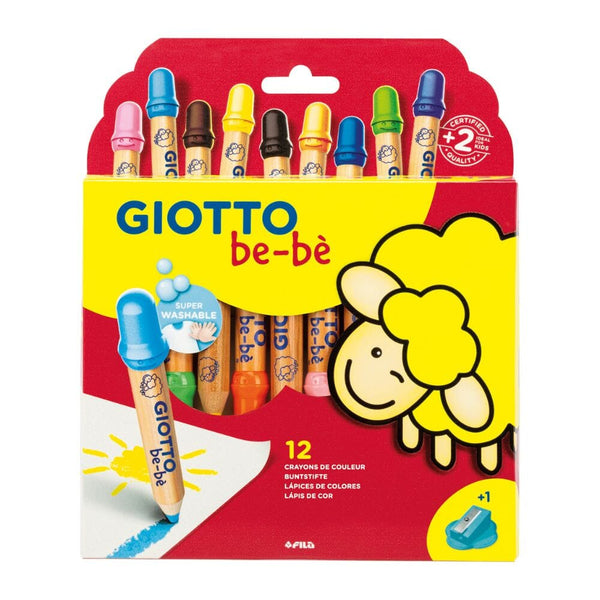Lápices De Colores Cortos Bebe 12 Col. OFICINA Y LIBRERIA GIOTTO 