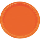 Set 10 Platos Naranjos 22 Cm BIG PARTY 