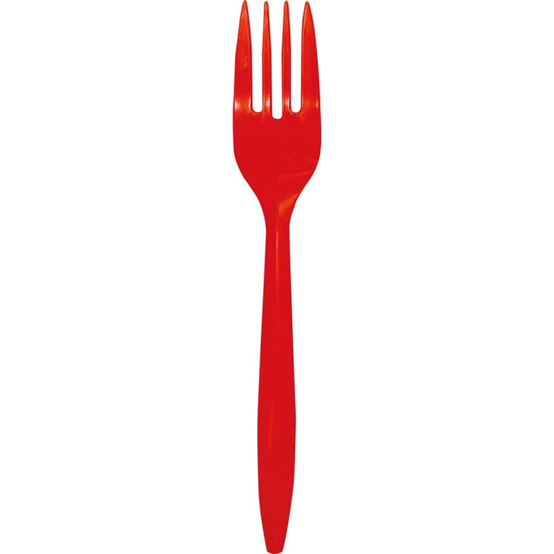 Set 10 Tenedores Rojos BIG PARTY 