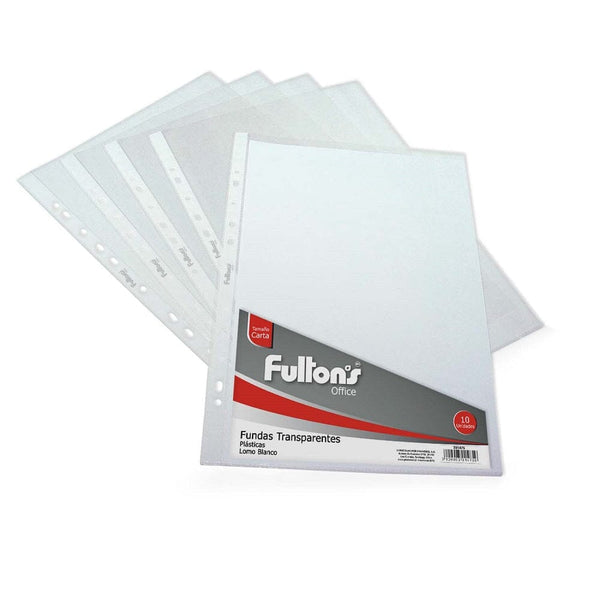 Funda Para Archivo Plástica Carta 10 Un OFICINA Y LIBRERÍA FULTONS 