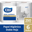 Papel Higiénico Jumbo Hoja Doble 250 Mt 6 Rollos ASEO Y LIMPIEZA ELITE PROFESSIONAL 