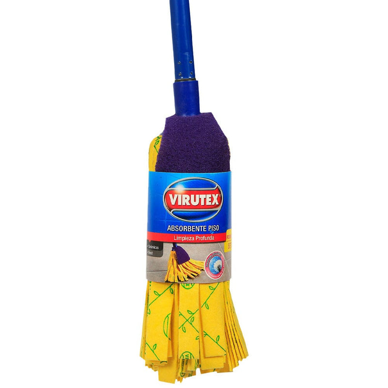 Mopa Redonda Completa Con Mango Atornillable ASEO Y LIMPIEZA VIRUTEX 