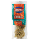 Esponja Acero Inoxidable Dorada Orotex Clasica 3 Un ASEO Y LIMPIEZA VIRUTEX 