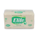 Toalla Papel Interfoliado Doble Hoja 200 Un 1 Paquete Ecológica ASEO Y LIMPIEZA ELITE 