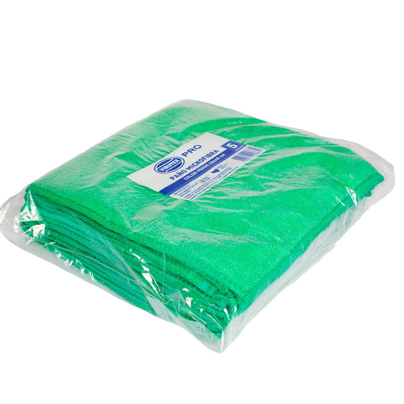 Paño Microfibra 5 Un Verde ASEO Y LIMPIEZA VIRUTEX PRO 