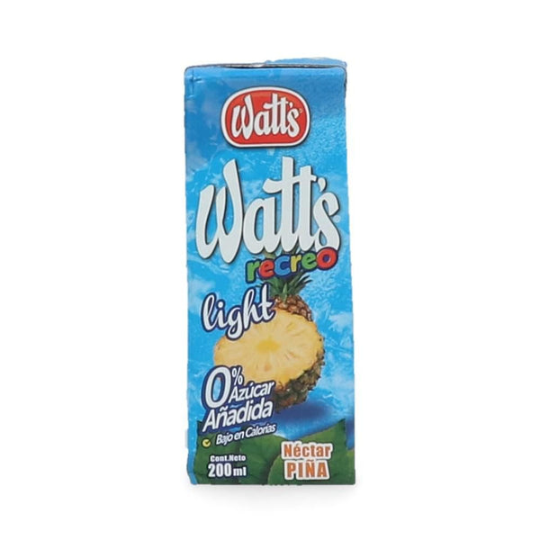 Jugo Nectar En Cajita 200 Cc Piña Light WATTS 