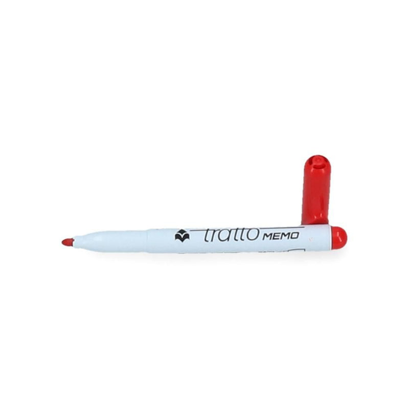 Marcador Pizarra Punta Redonda Rojo Desechable TRATTO Rojo 