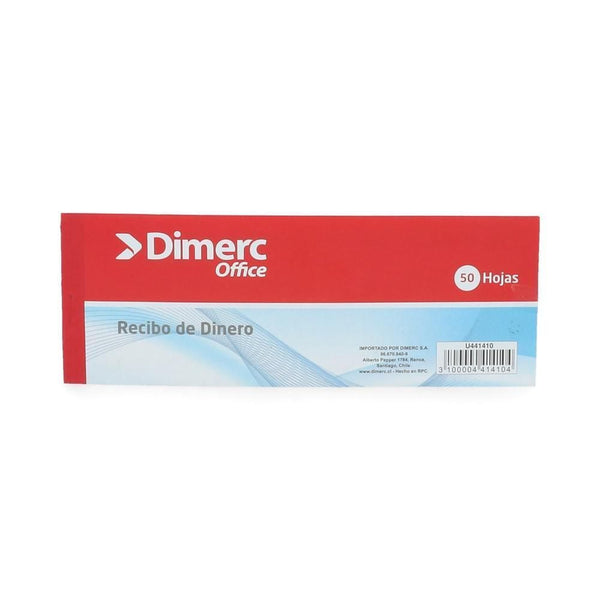 Formulario Recibo Dinero 50 Hj DIMERC 