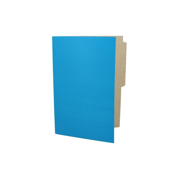 Carpeta Cartulina Pigmentada Oficio Celeste Brillante DIMERC 