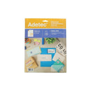 Etiqueta Inkjet/Laser 70 X 35 Mm 1200 Un ADETEC Blanco 
