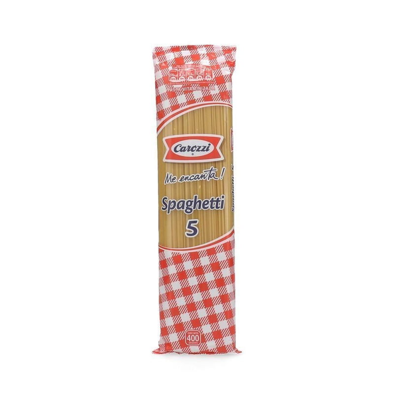 Fideo Spaghetti Bolsa 400 Gr N5 CAROZZI 