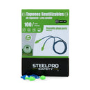 Tapon Tpr Ep T06C En Bolsa Par 100 Un STEELPRO 