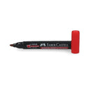 Marcador Permanente Desechable Punta Biselada Rojo N54 FABER CASTELL Rojo 