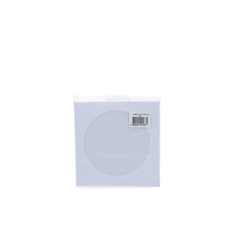 Sobre Cd Blanco Con Ventana 10 Un TEKNOFAS 