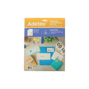 Etiqueta Inkjet/Laser 106 X 70 Mm 400 Un ADETEC Blanco 