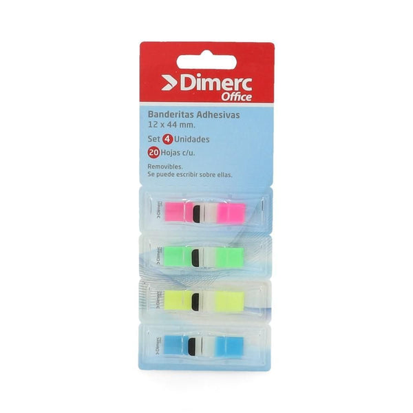 Banderitas Adhesivas Tape Flags Set 4 Un Mini Colores DIMERC 