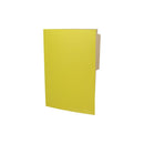 Carpeta Cartulina Pigmentada Oficio Amarillo Brillante Con Pestaña DIMERC Amarillo 
