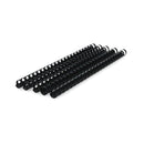 Anillos Plásticos Negro 18 mm 150 Hojas 25 Un DIAZOL Negro 