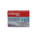 Porta Credencial Con Apretador Y Clip 25 Un 9 X 6.5 Cm DIMERC 