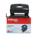 Perforadora Mediana Metal Negra Para 20 Hojas DIMERC Negro 