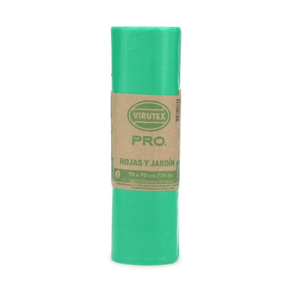 Bolsa Basura Rollo Verde 70 X 90 10 Un VIRUTEX 
