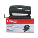 Perforadora Pequeña Metal Negra Para 10 Hojas DIMERC Negro 