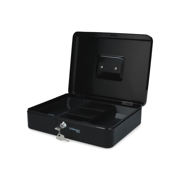 Caja Seguridad Metálica Con Chapa 12 Pulgadas DIMERC Negro 