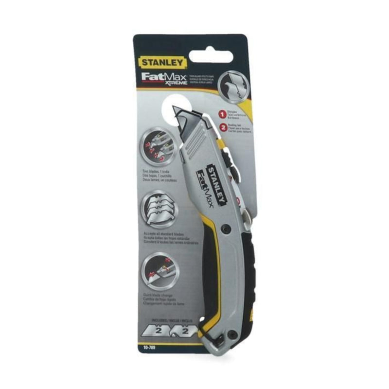 Cuchillo Cartonero Industrial Trabajo Pesado Doble Hoja 10-789 STANLEY 